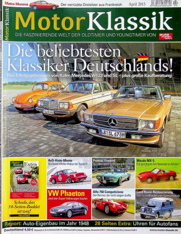 Deckblatt Motor Klassik (04/2015)
